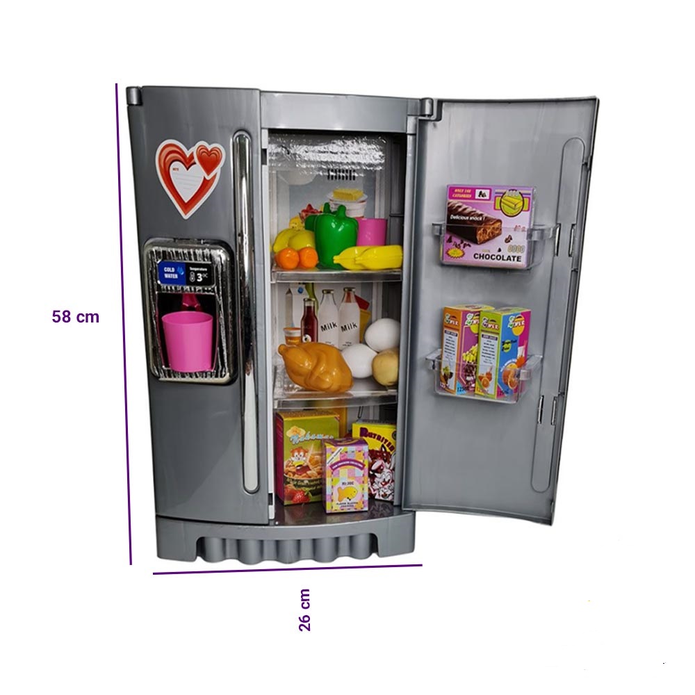 اسباب بازی یخچال بزرگ ساید بای ساید 58 سانتی