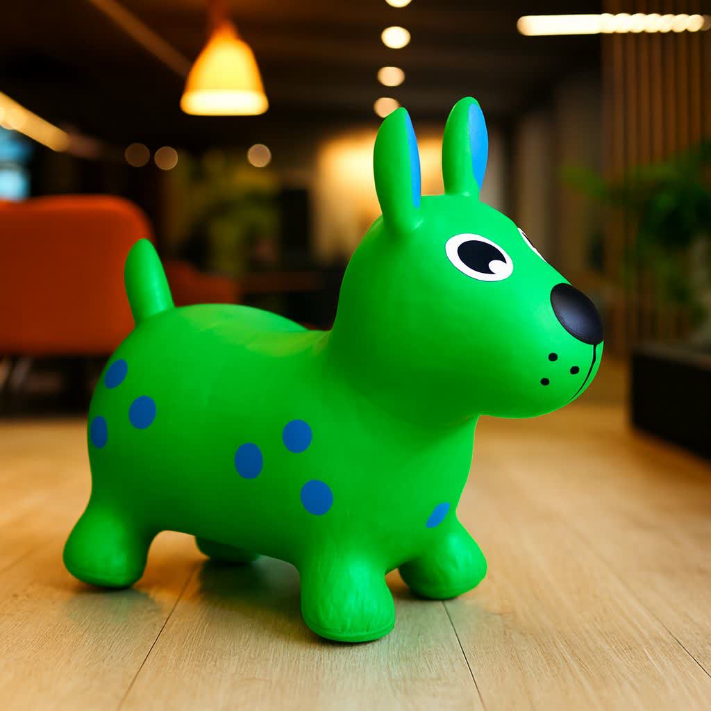 حیوانات اسب بادی پرشی طرح سگ دار مدل 1300 گرمی