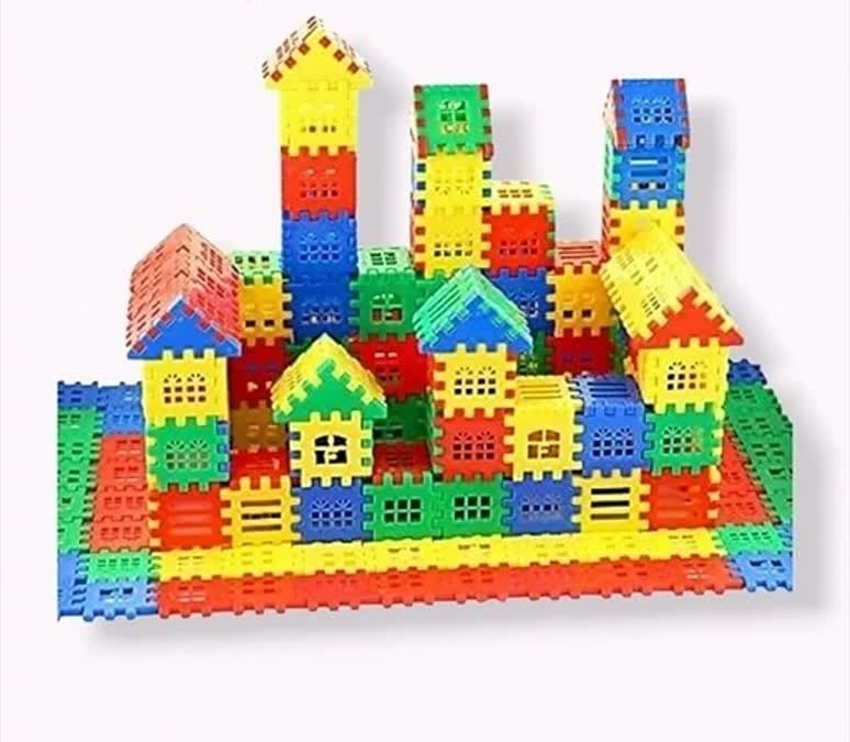 بازی آموزشی ساختنی مدل بلوک خانه سازی 208 قطعه