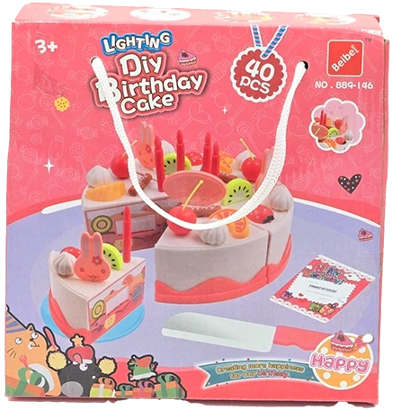 اسباب بازی کیک تولد ۴۰ تکه مدل 889-146
