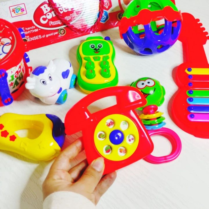 ست جغجغه مدل BABY CONCERT  مجموعه 8 عددی