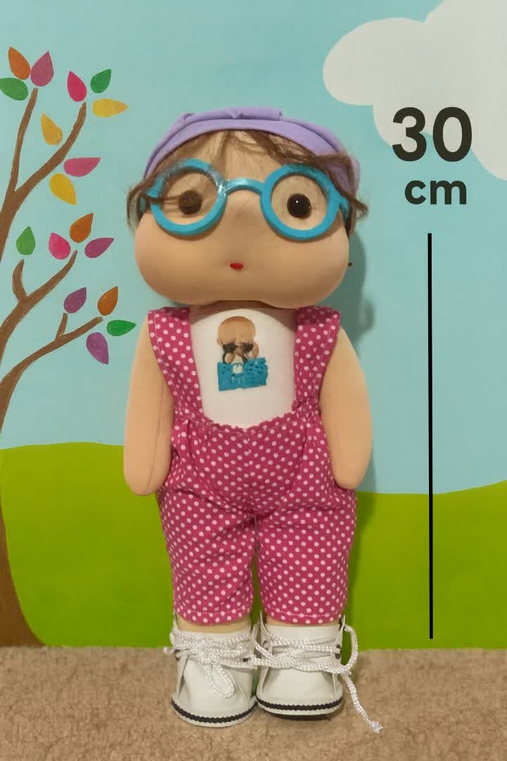 عروسک طرح روسی مدل صورت لپی 30سانتی