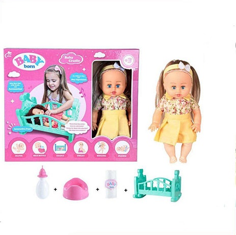 عروسک بی بی بورن با گهواره MV600