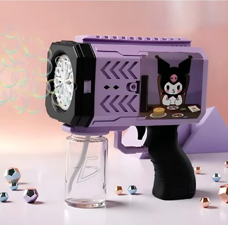 تفنگ حباب ساز مخزن دار اتوماتیک طرح کرومی و استیج