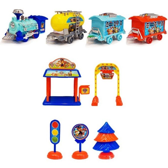 قطار اسباب بازی قطار سگهای نگهبان موزیکال سایز بزرگ