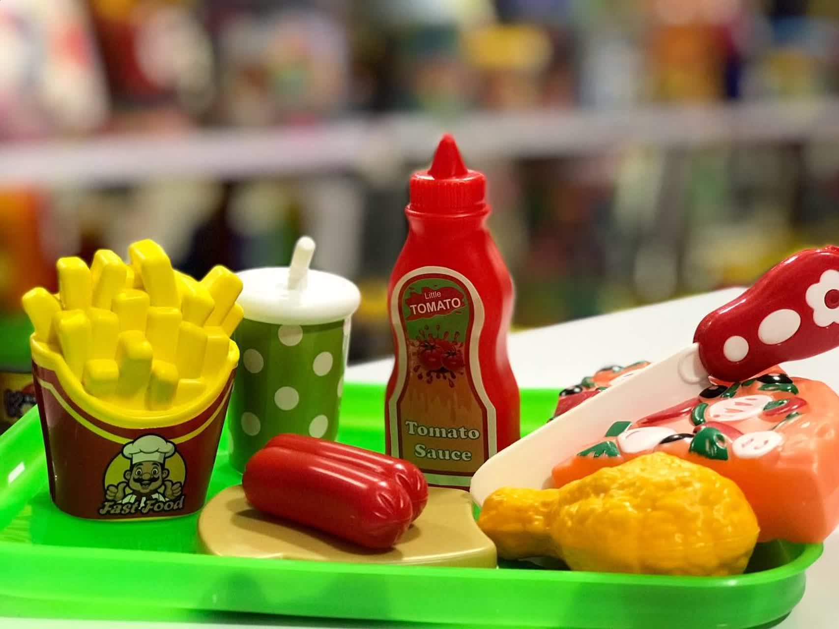 اسباب بازی ست فست فود برشی و پیتزا