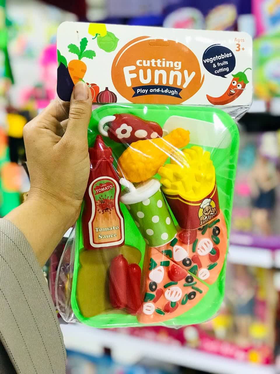 اسباب بازی ست فست فود برشی و پیتزا