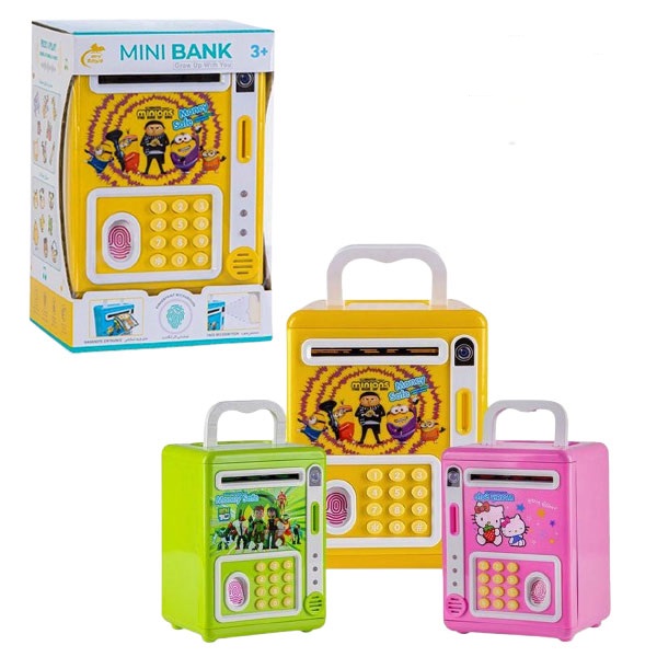 قلک گاوصندوقی رمزدار اثر انگشتی موزیکال مدل 811