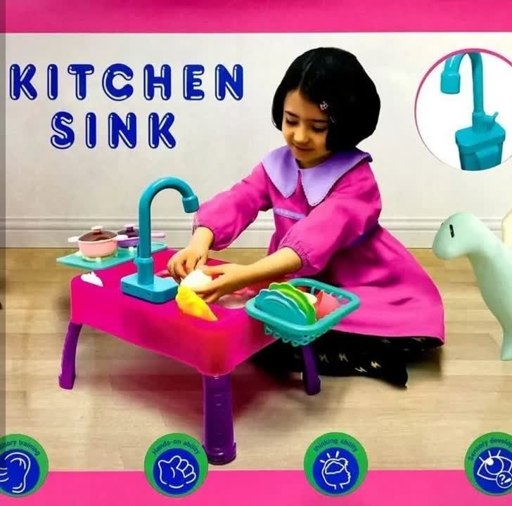 اسباب بازی سینک ظرفشویی پایه دار بزرگ و اجاق گاز